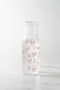 Glass Bottle with Cup Lid and Cold Water