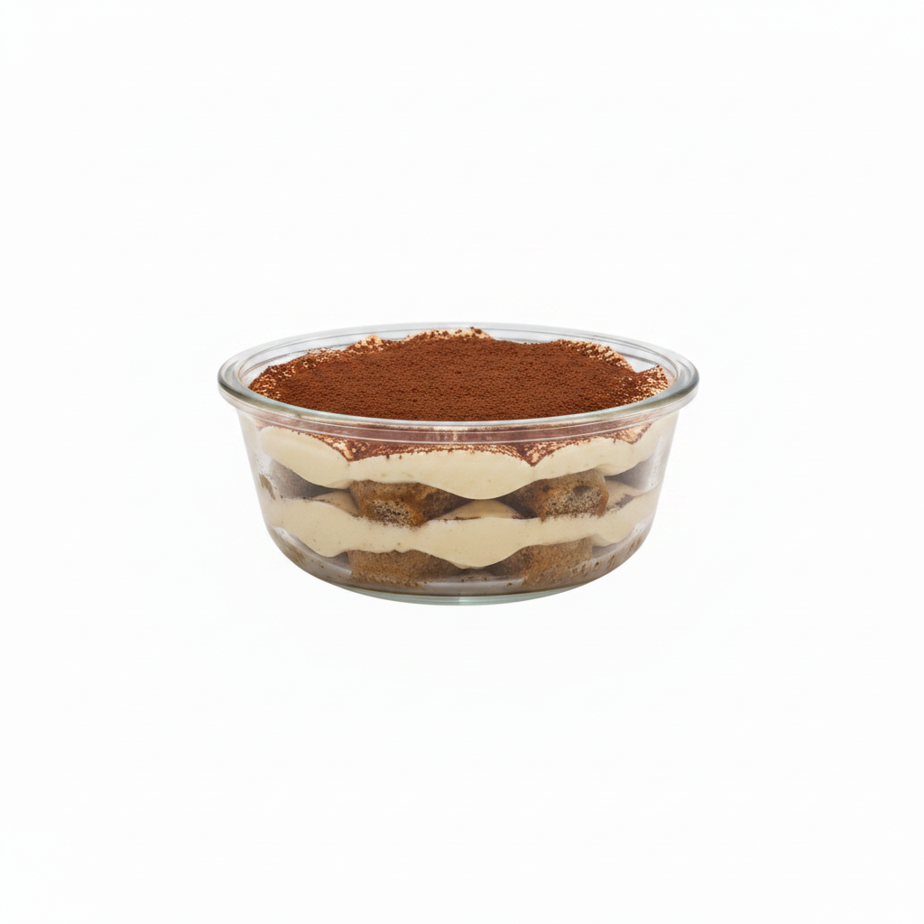 Glass Bowl with Tiramisu