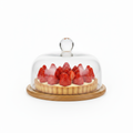 Glass Dome with Strawberry Tart