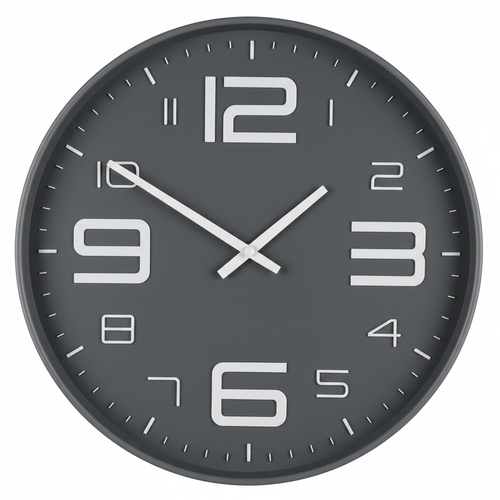 Gray Clock High Contrast