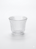 Ribbed Glass Espresso Cups Set - 6 Pieces