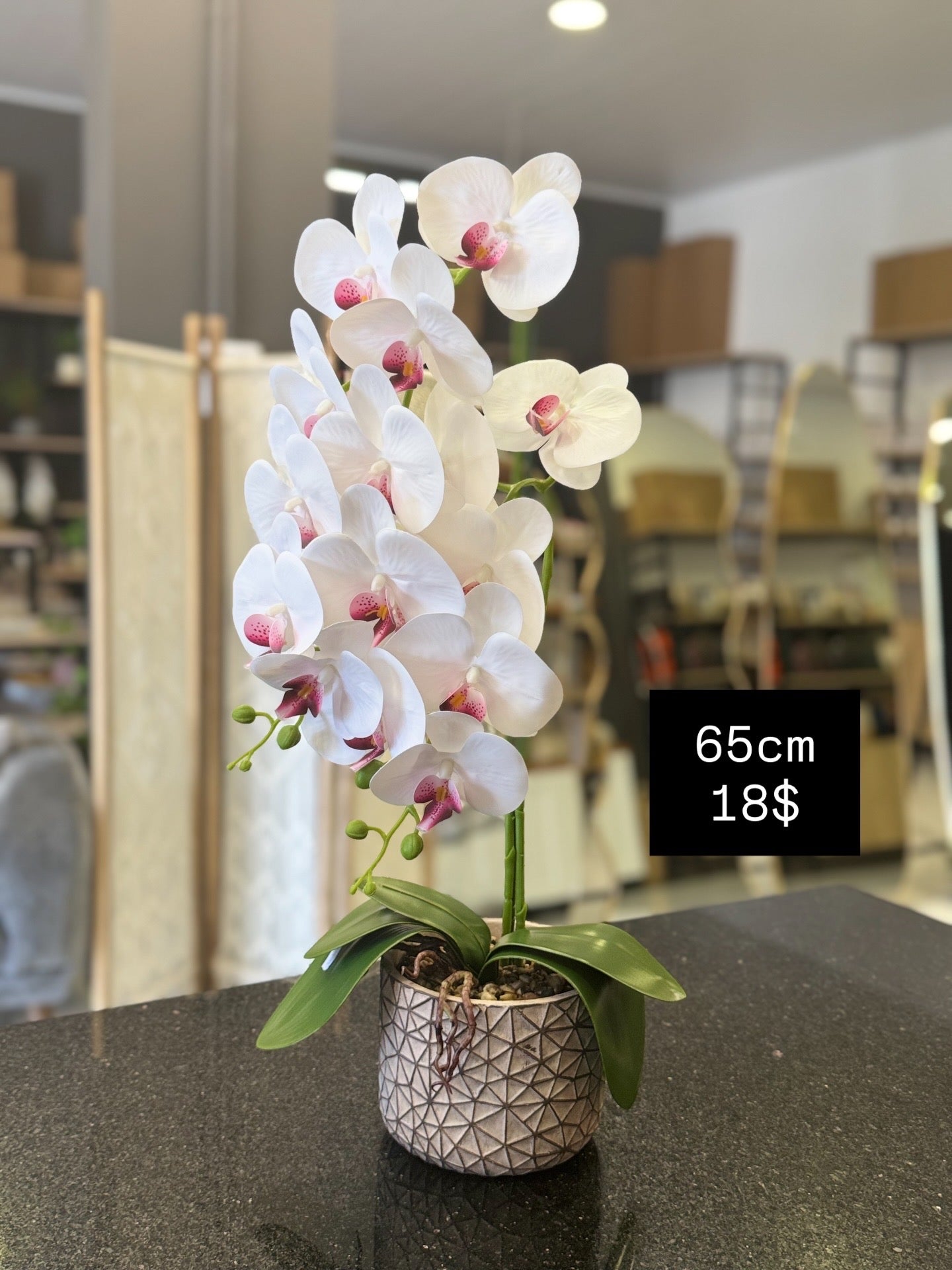 Artificial Pink Orchid 65cm