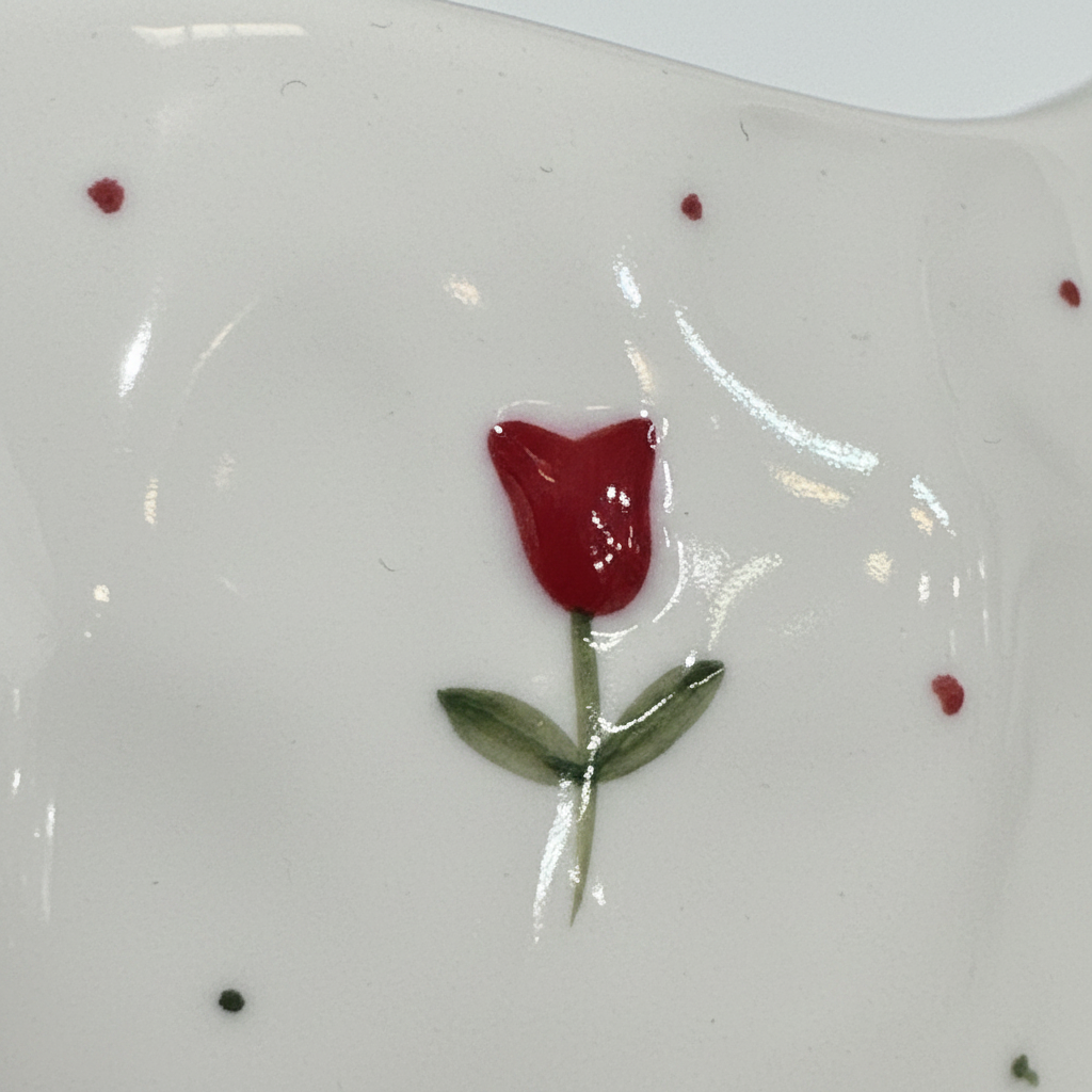 Ceramic Mug with Swirl Rose – 250ml