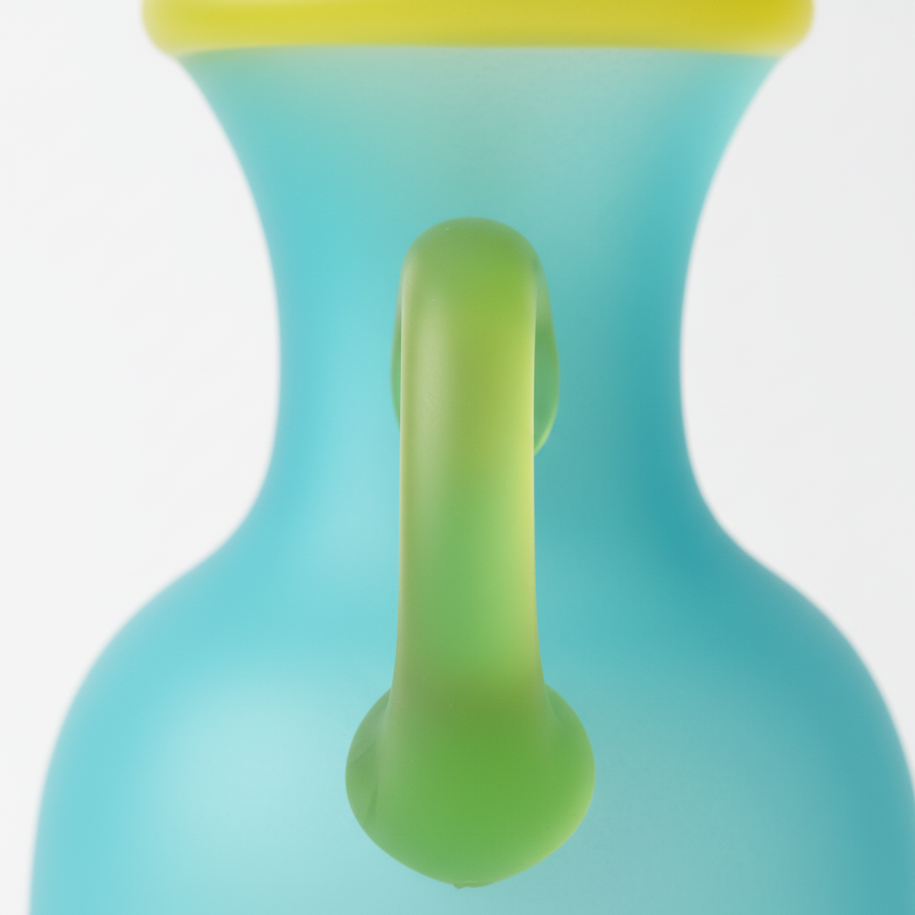 Sky Blue Glass Vase
