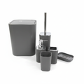 Gray Bathroom Accessories Set