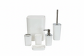 White Chrome Bathroom Accessories Set – 6 Pieces
