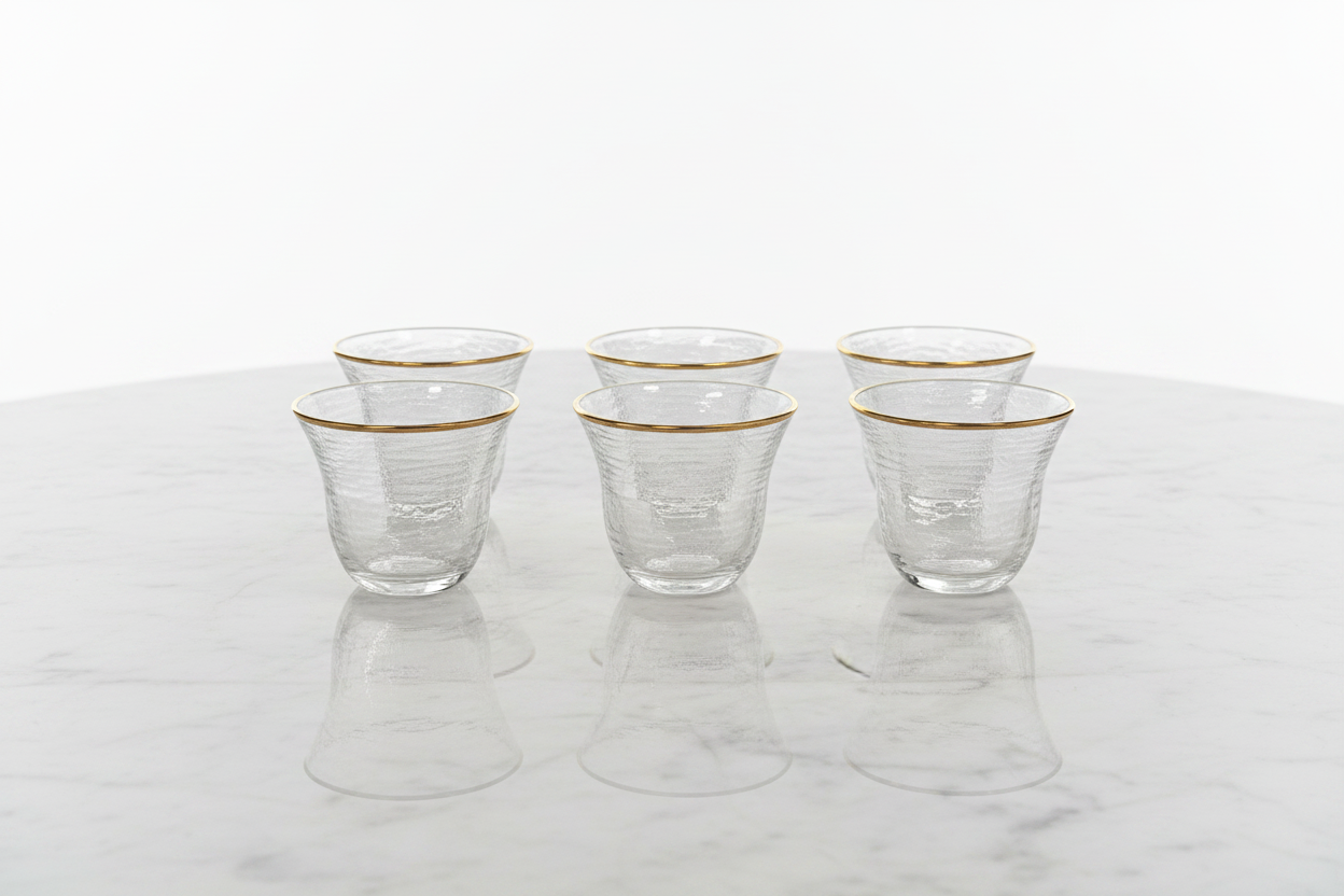 Glass Espresso Cups - Set of 6