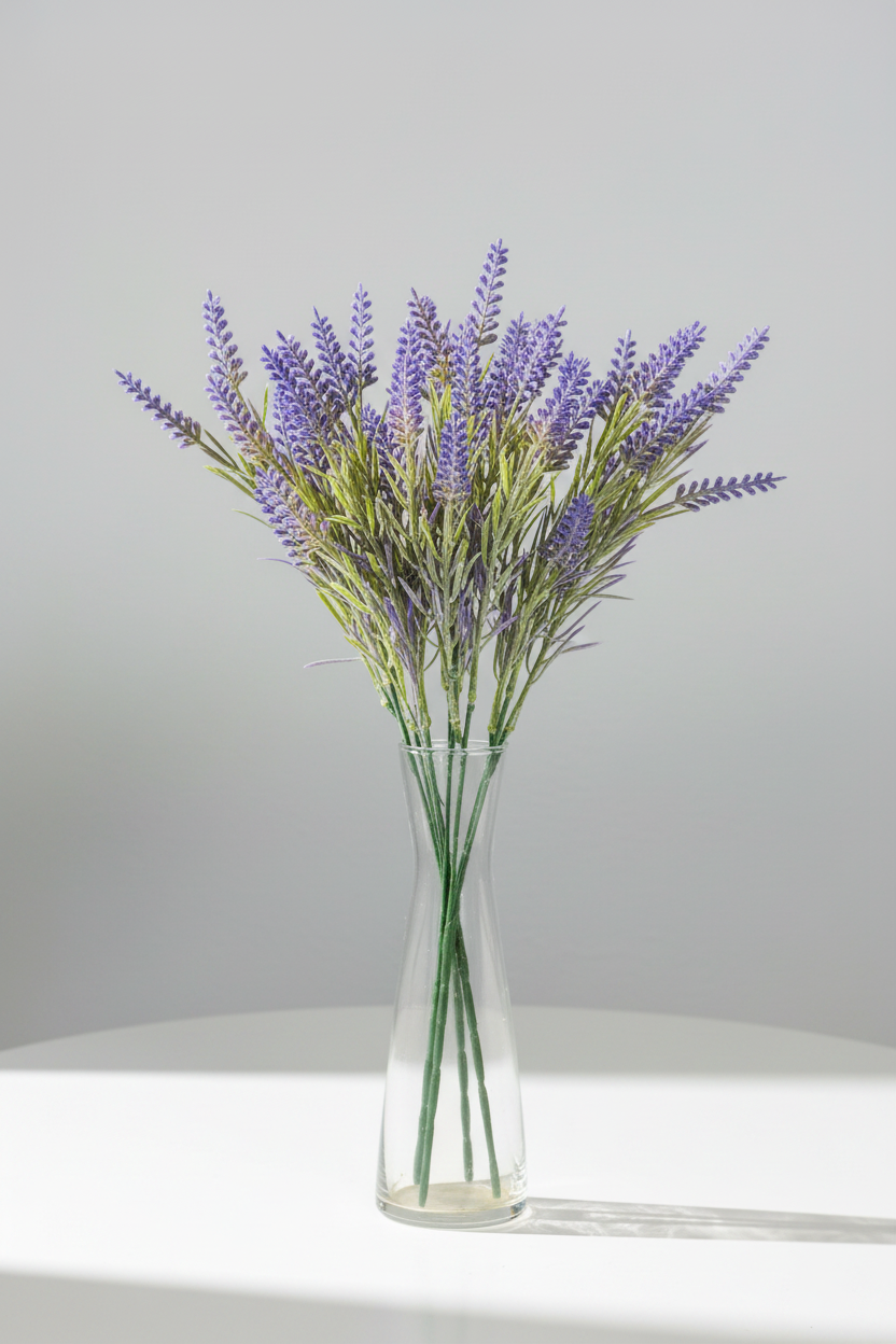 Artificial Lavender Branch