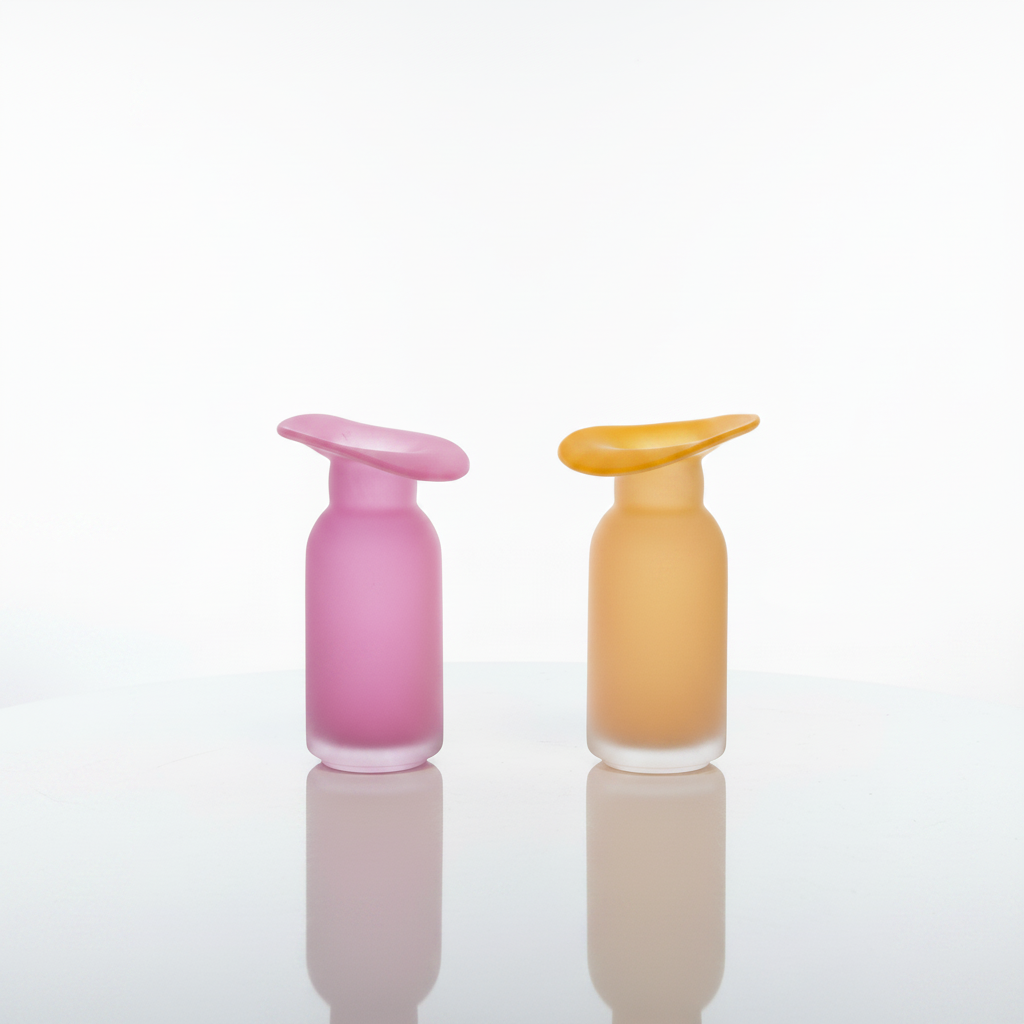 Glass Vase – Pink & Orange