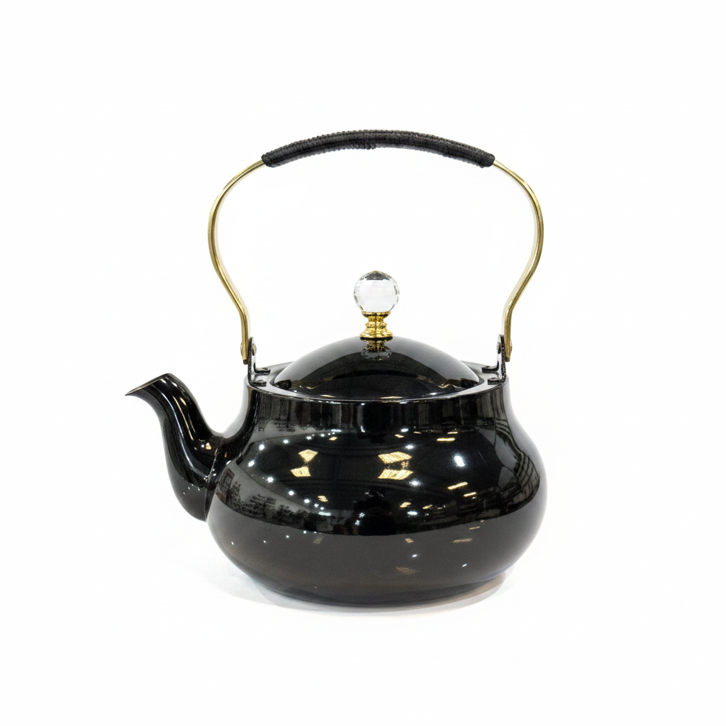 Stainless Steel Teapot with Gold Handle 1.5L