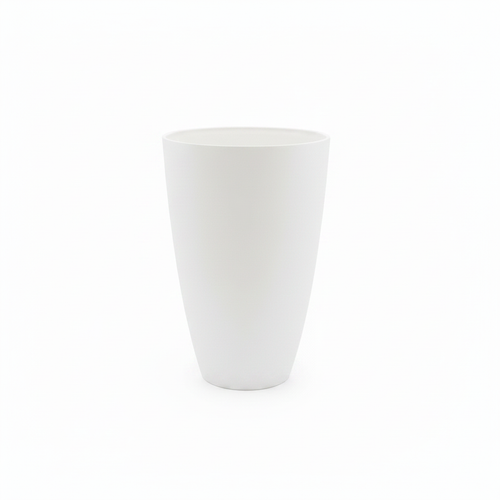 11337 White Tall Conical Planter Pot