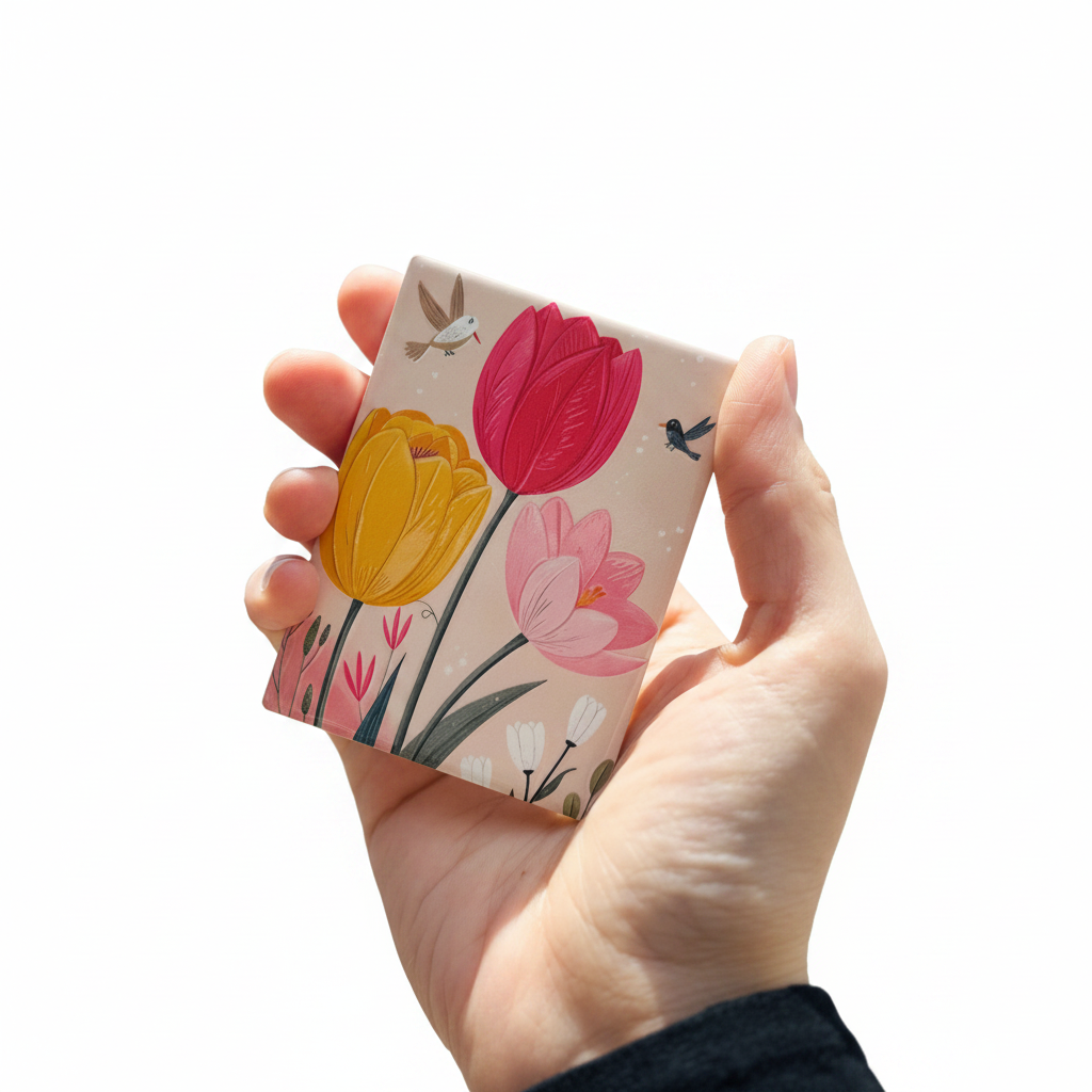 Rectangle Flowers coaster