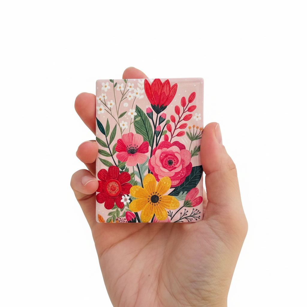 Rectangle Flowers coaster
