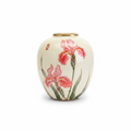 Japanese Iris Ceramic Vase
