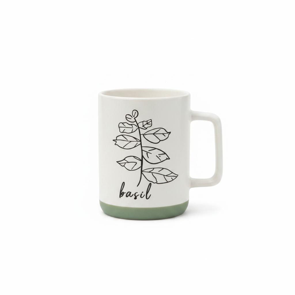 Herb Ceramic Mug 400ml