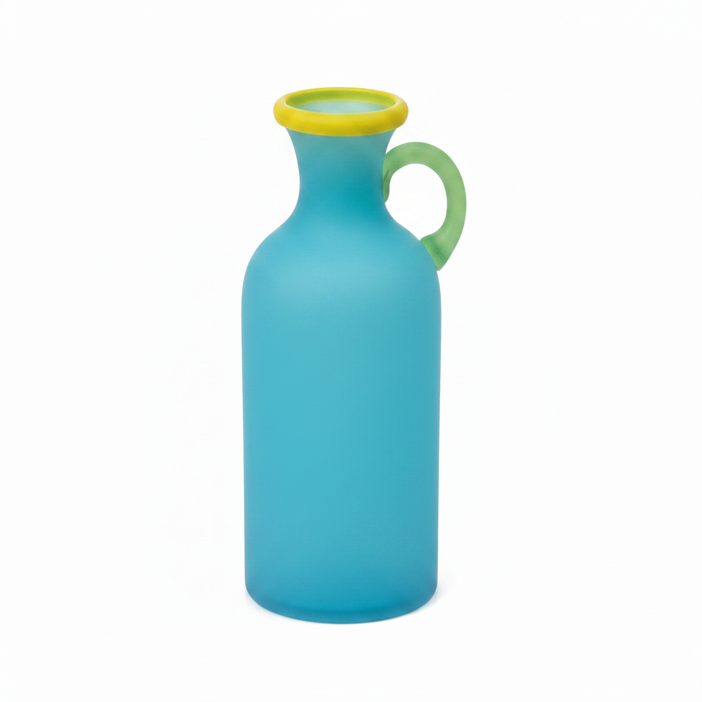 Sky Blue Glass Vase