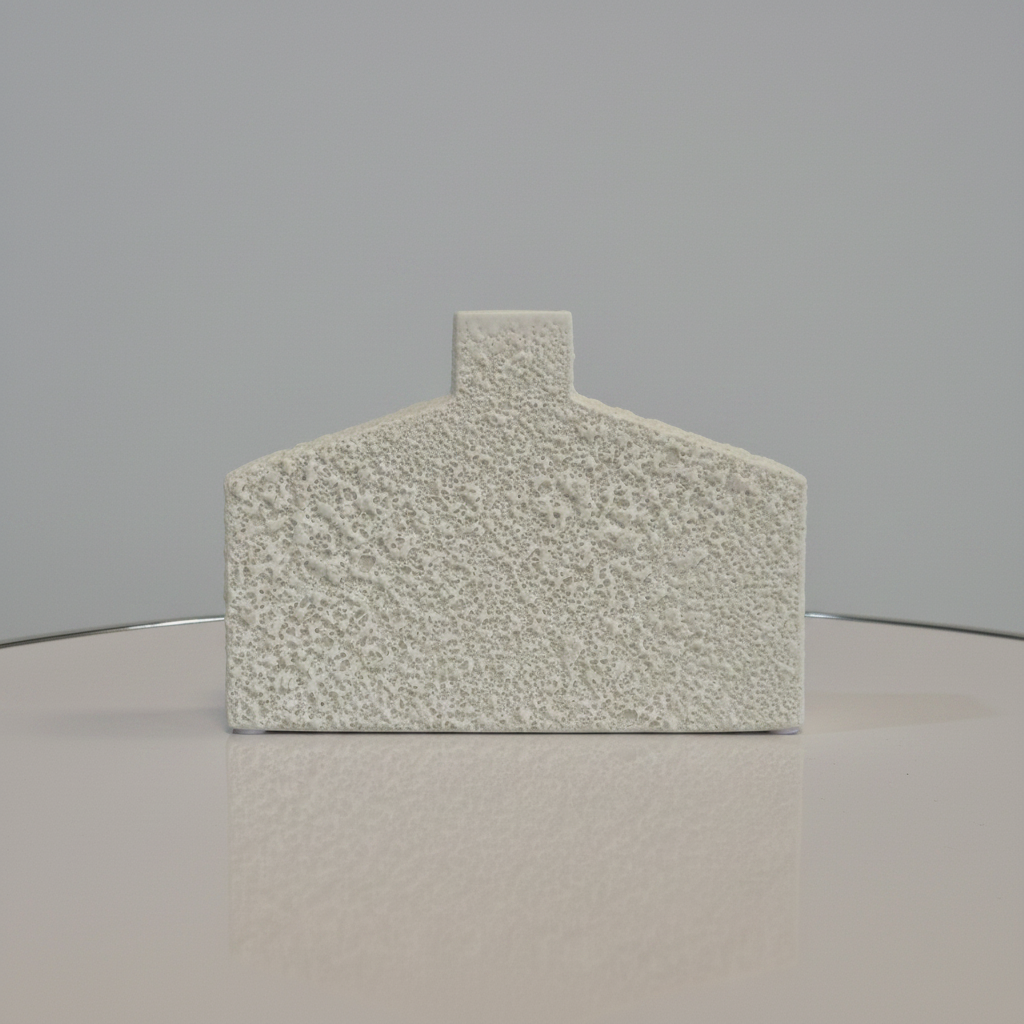 Ceramic House-Shaped Vase –