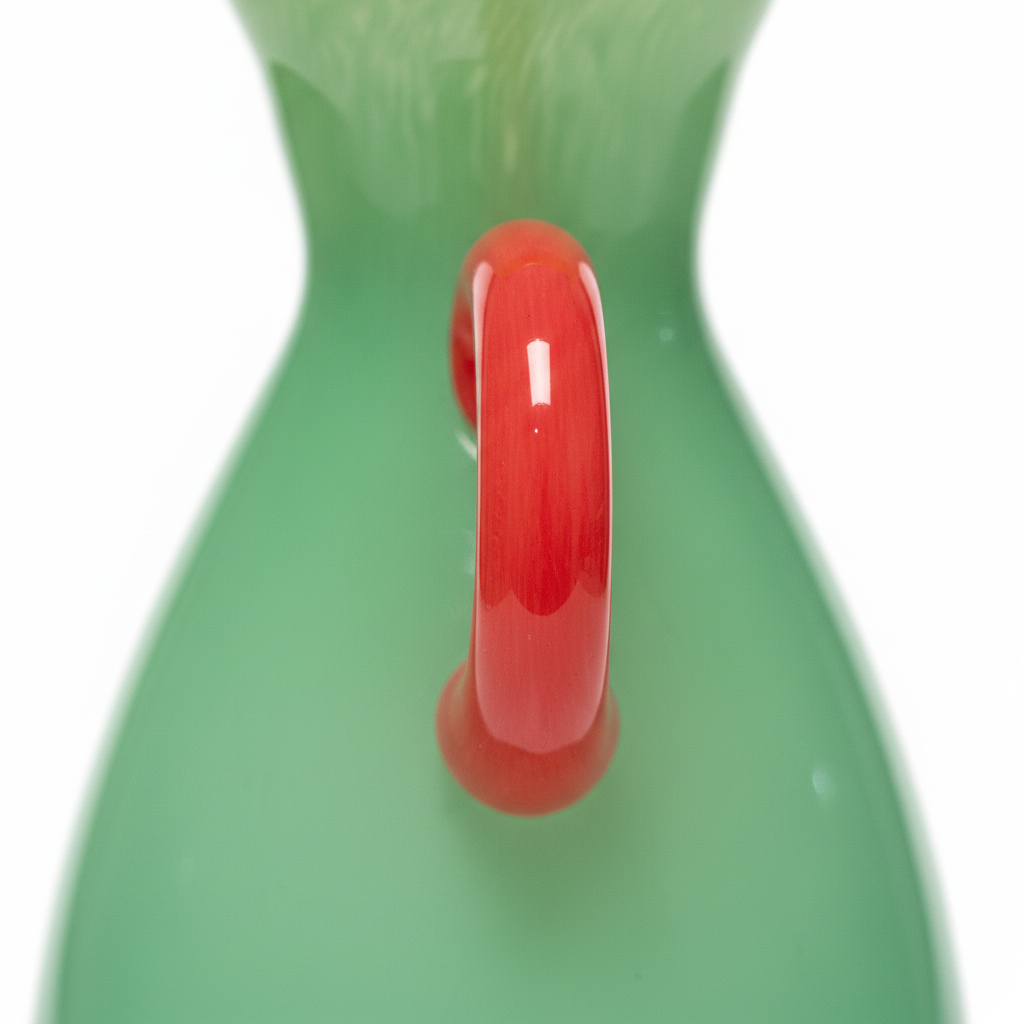 Mint Green Glass Vase