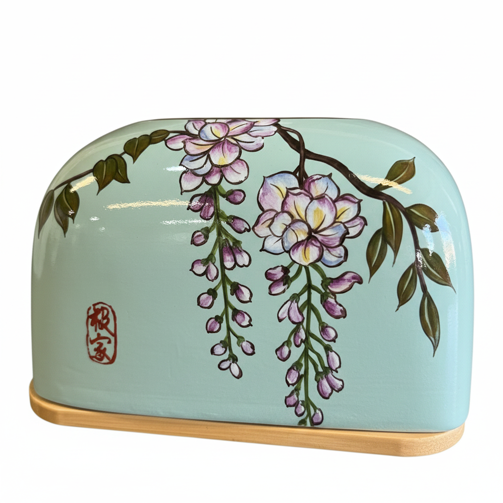 Wisteria Ceramic Tissue Box