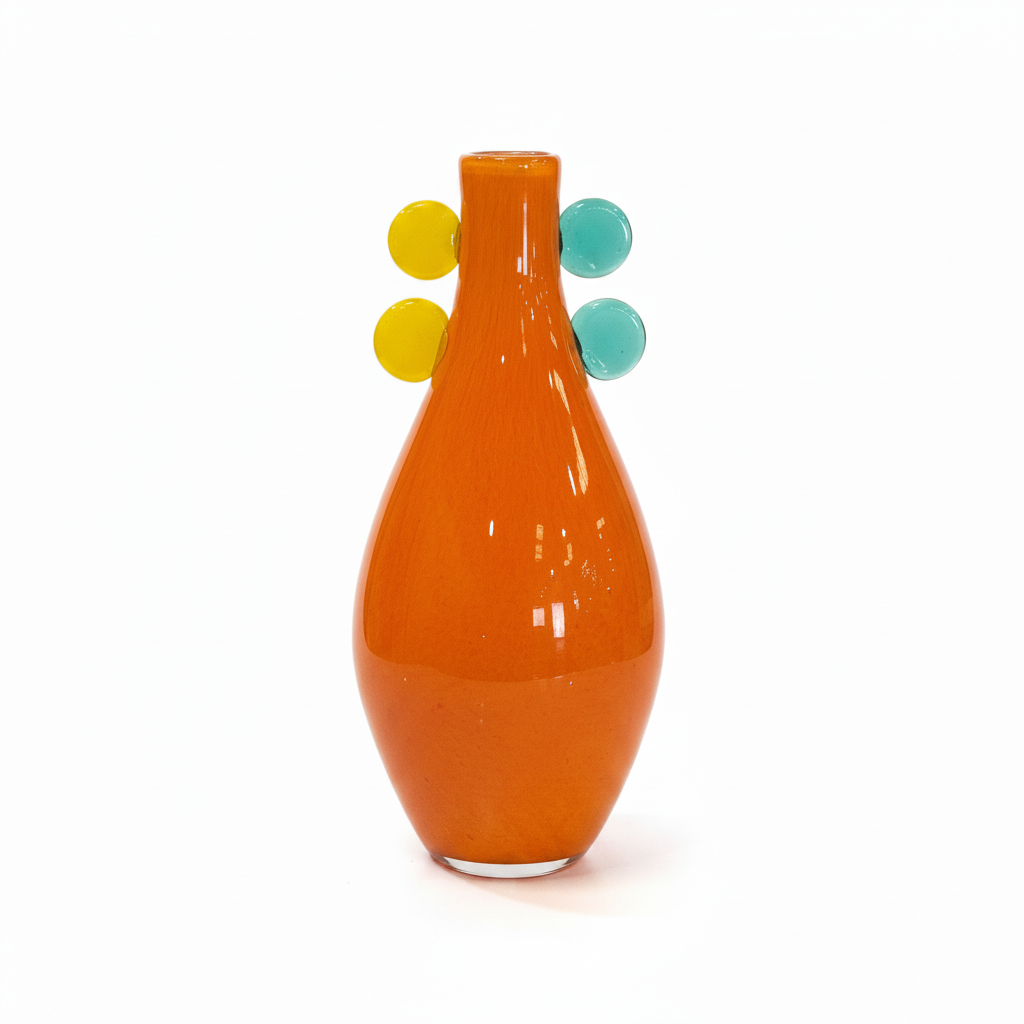 Orange Glass Vase