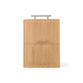 Bamboo Cutting Board with Steel Handle