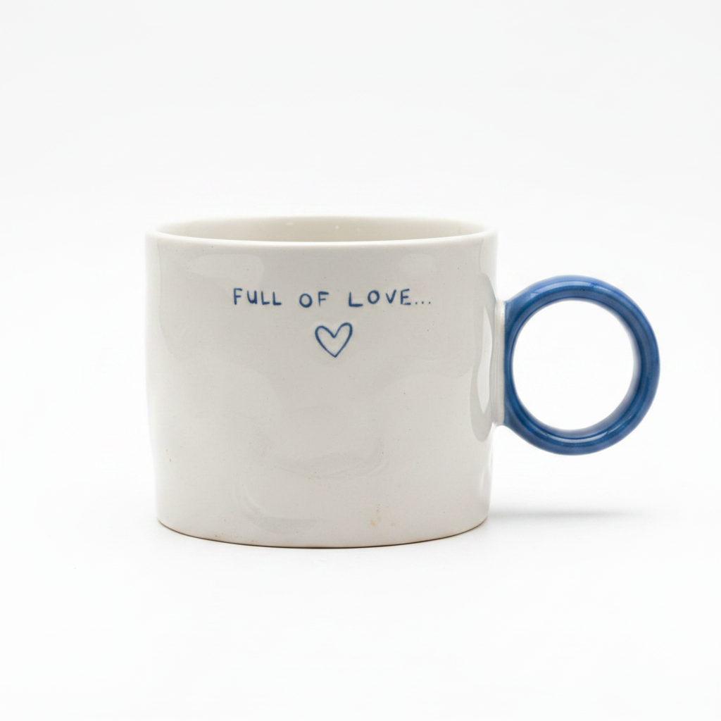 Full of Love Handmade Ceramic Mug350ml
