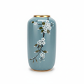 Blue Cherry Blossom Ceramic Vase