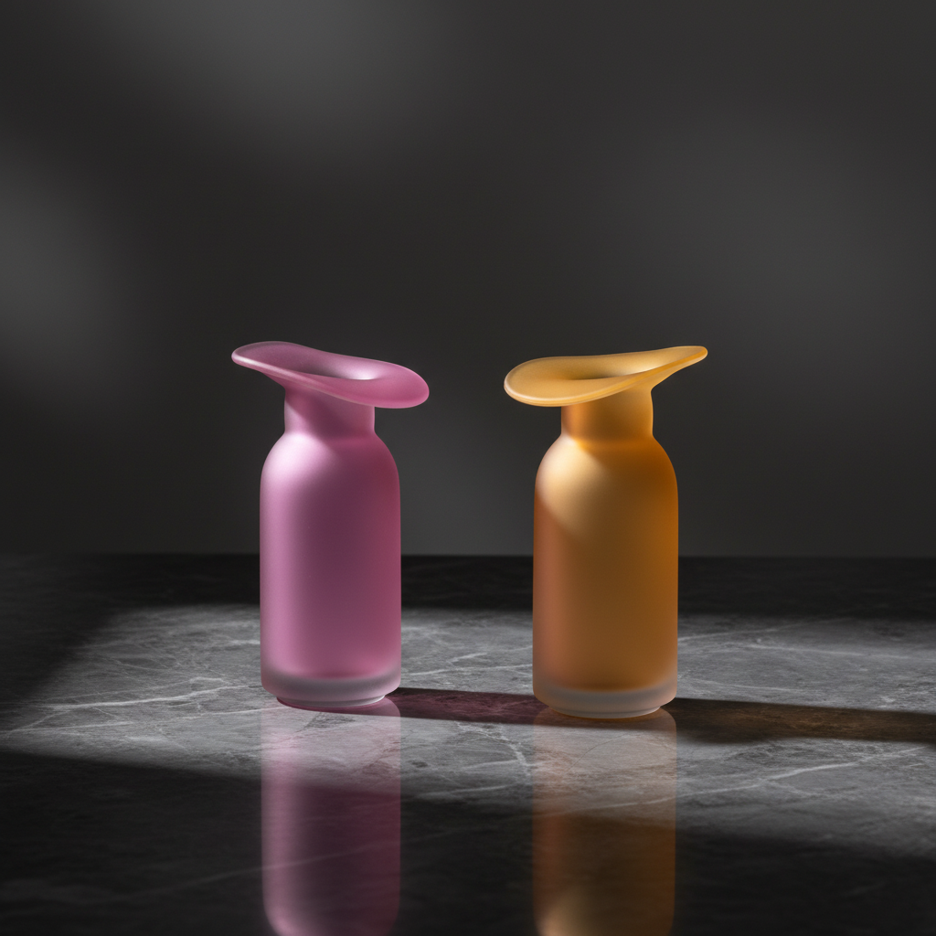 Glass Vase – Pink & Orange