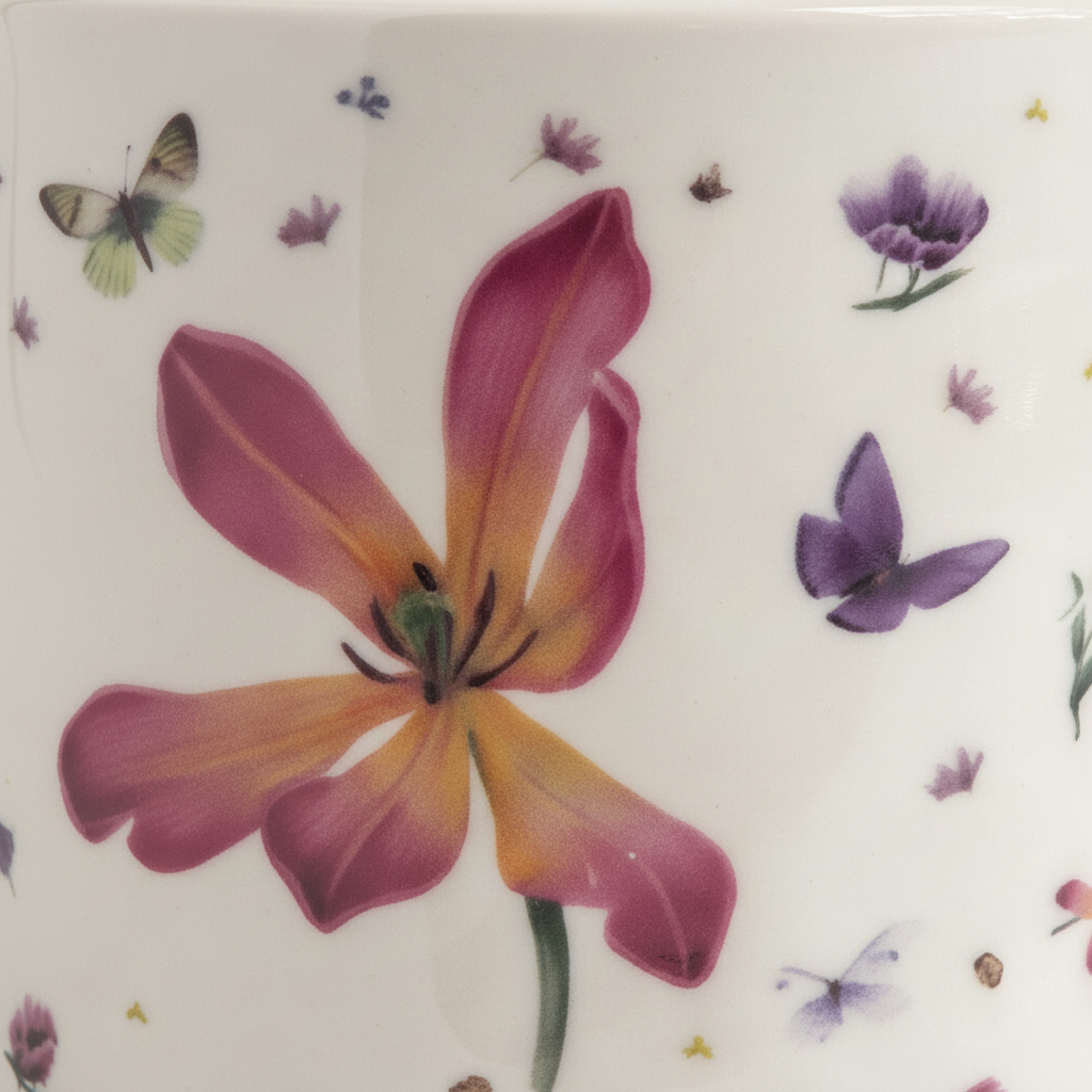 Floral Butterfly Mug 400ml