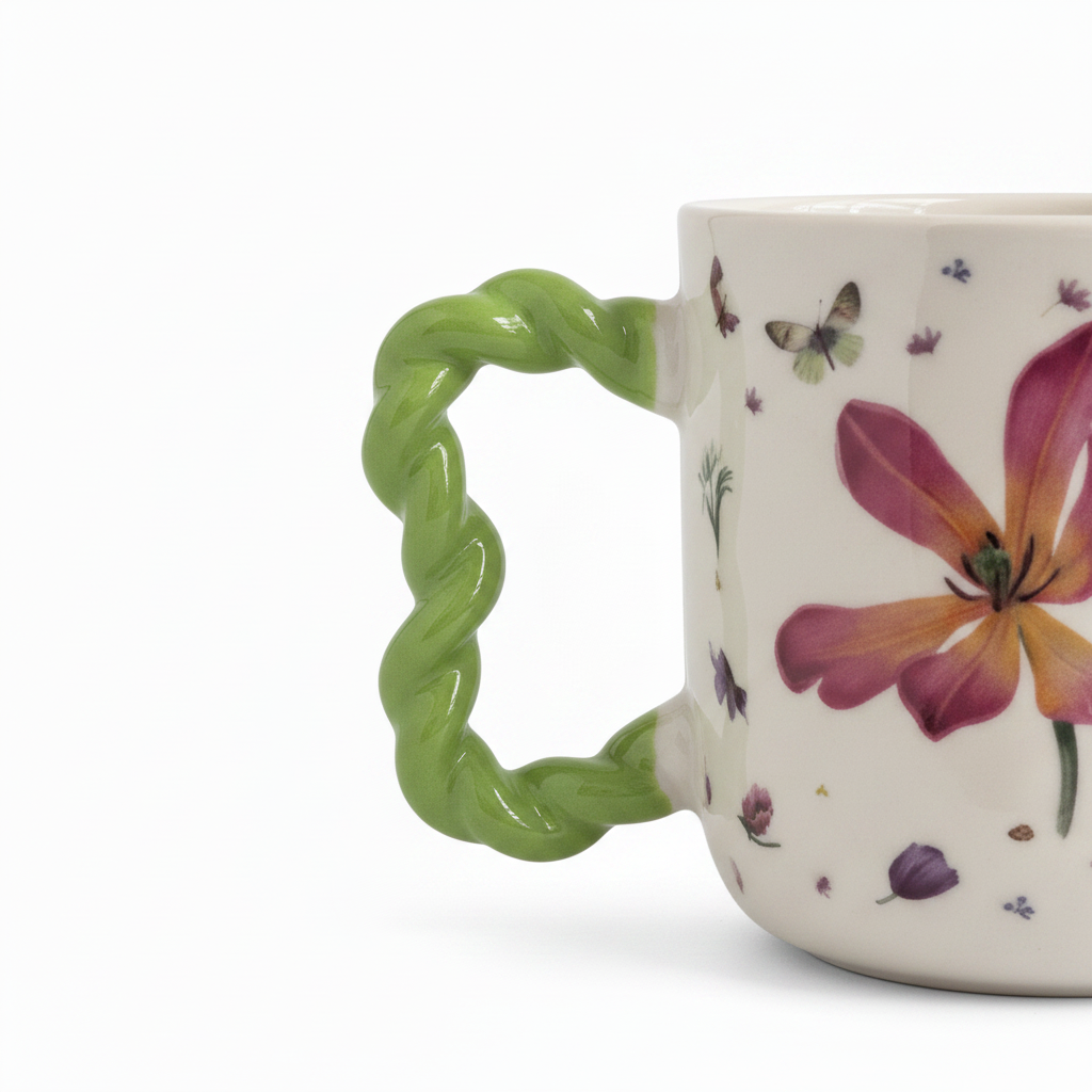 Floral Butterfly Mug 400ml