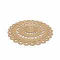 Round Jute Straw Rug 100cm