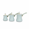 Grey Stainless Turkish Coffee Pot Set
