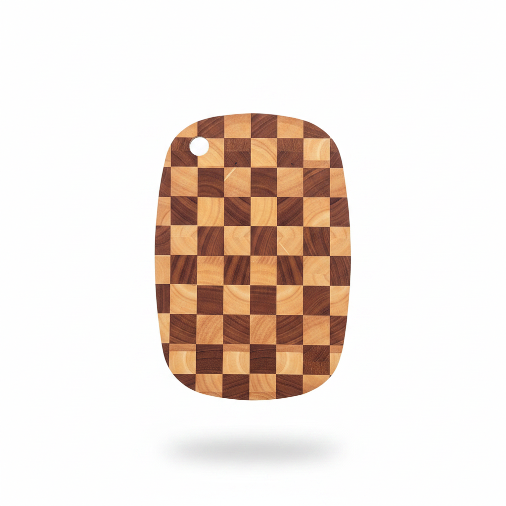 Checkerboard Wood Cutting Board