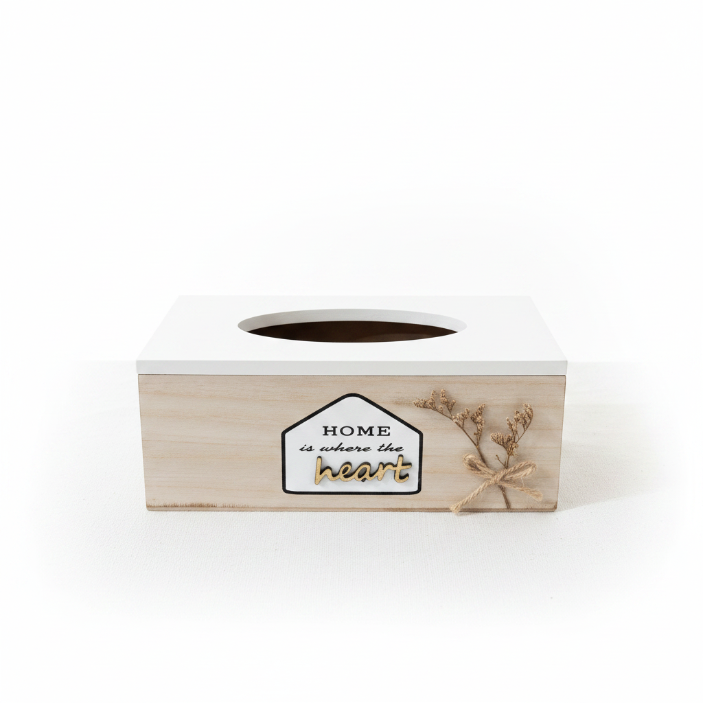 Wooden Tissue Box Holder