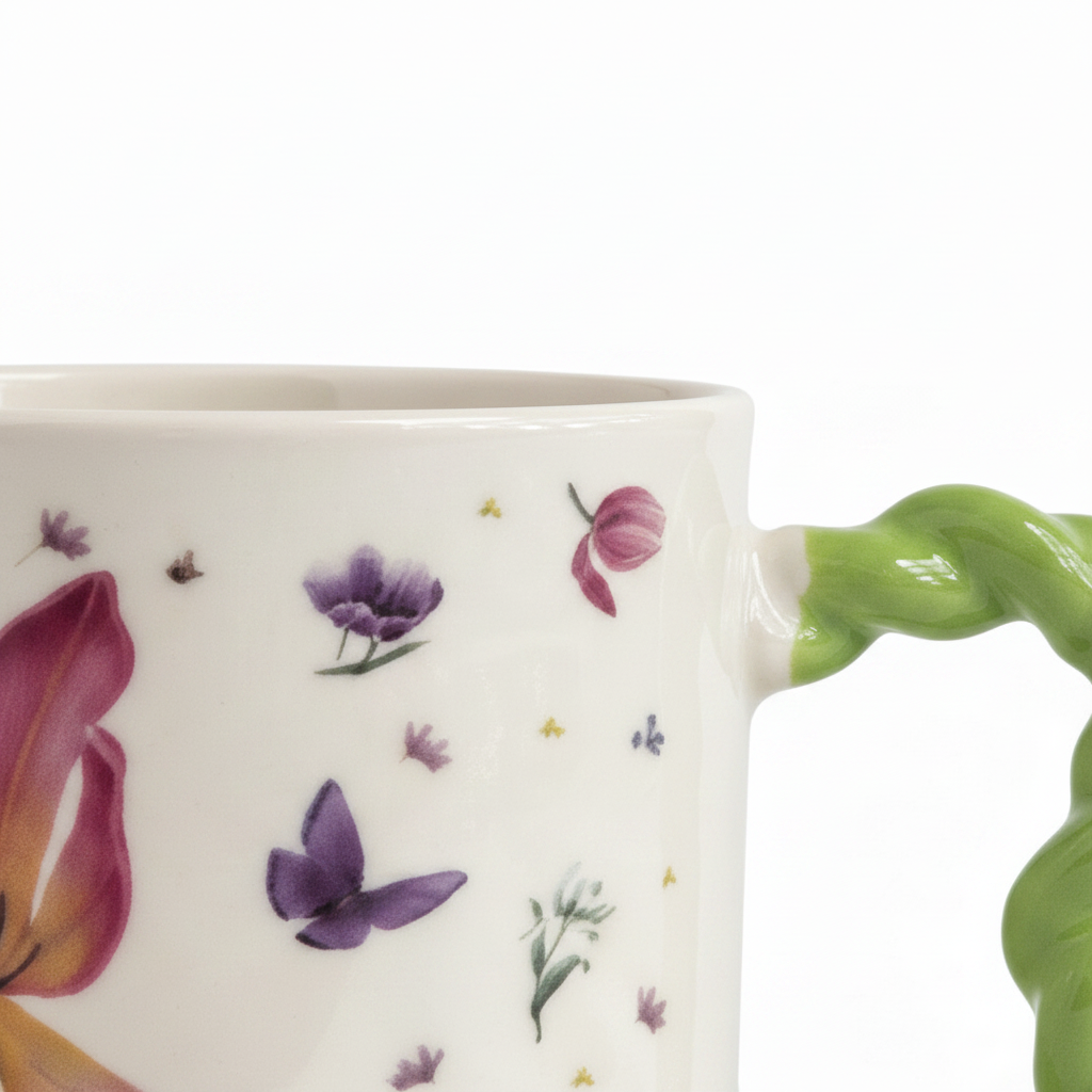 Floral Butterfly Mug 400ml