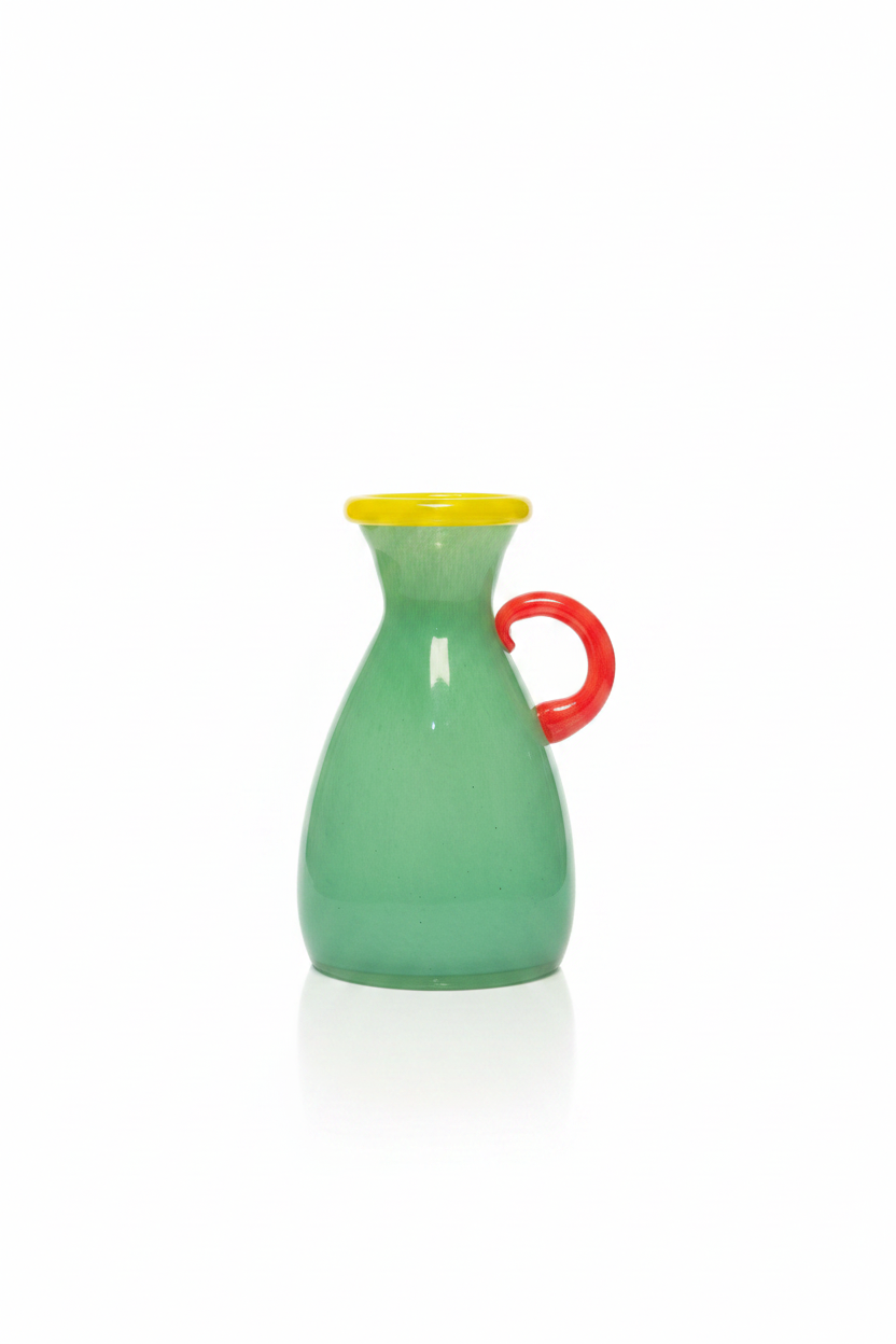 Mint Green Glass Vase
