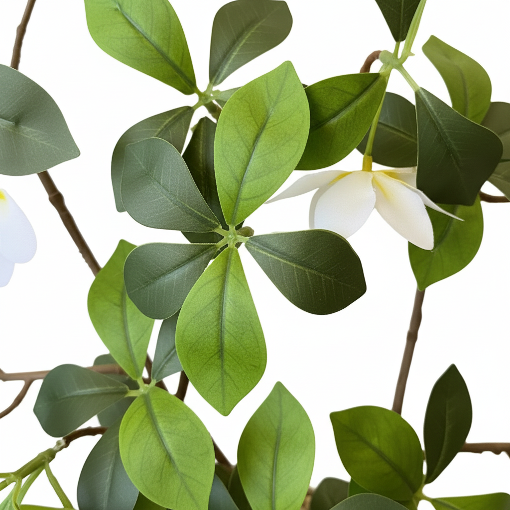 Artificial Plumeria Plant – White