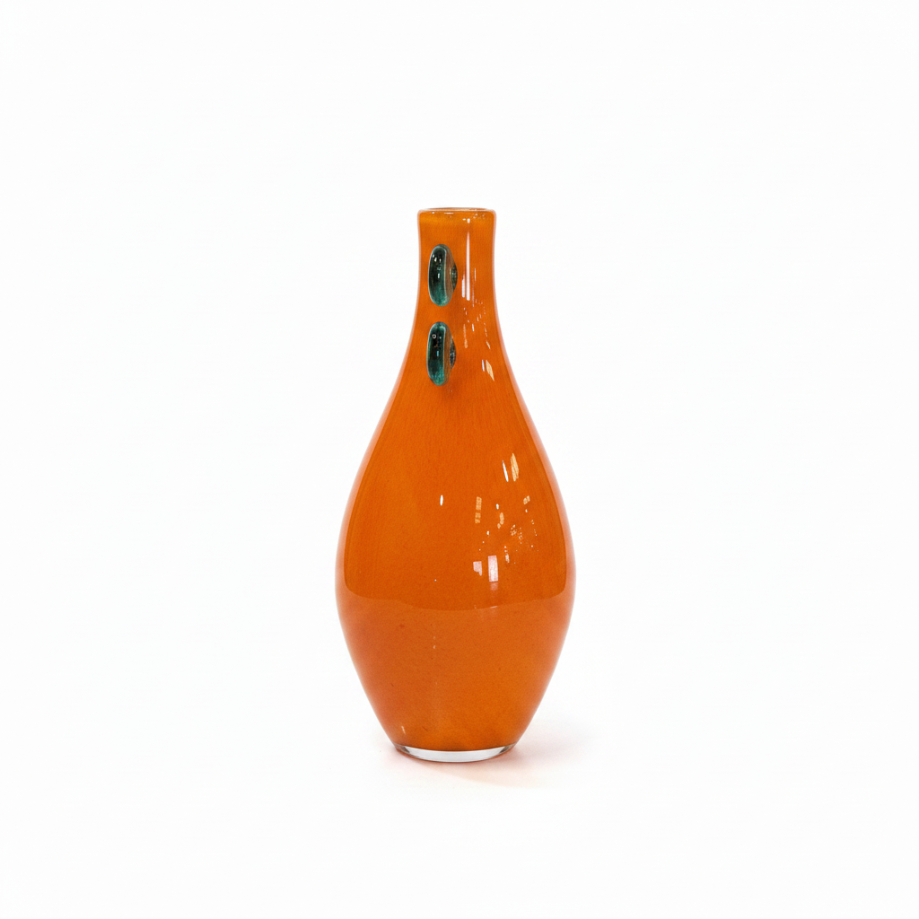 Orange Glass Vase