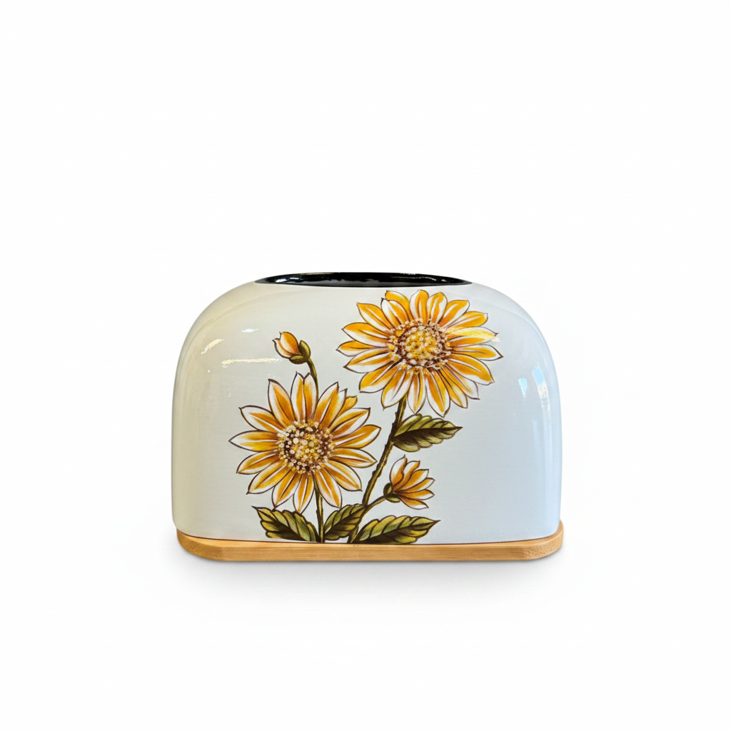 Sunflower Ceramic Tissue Box