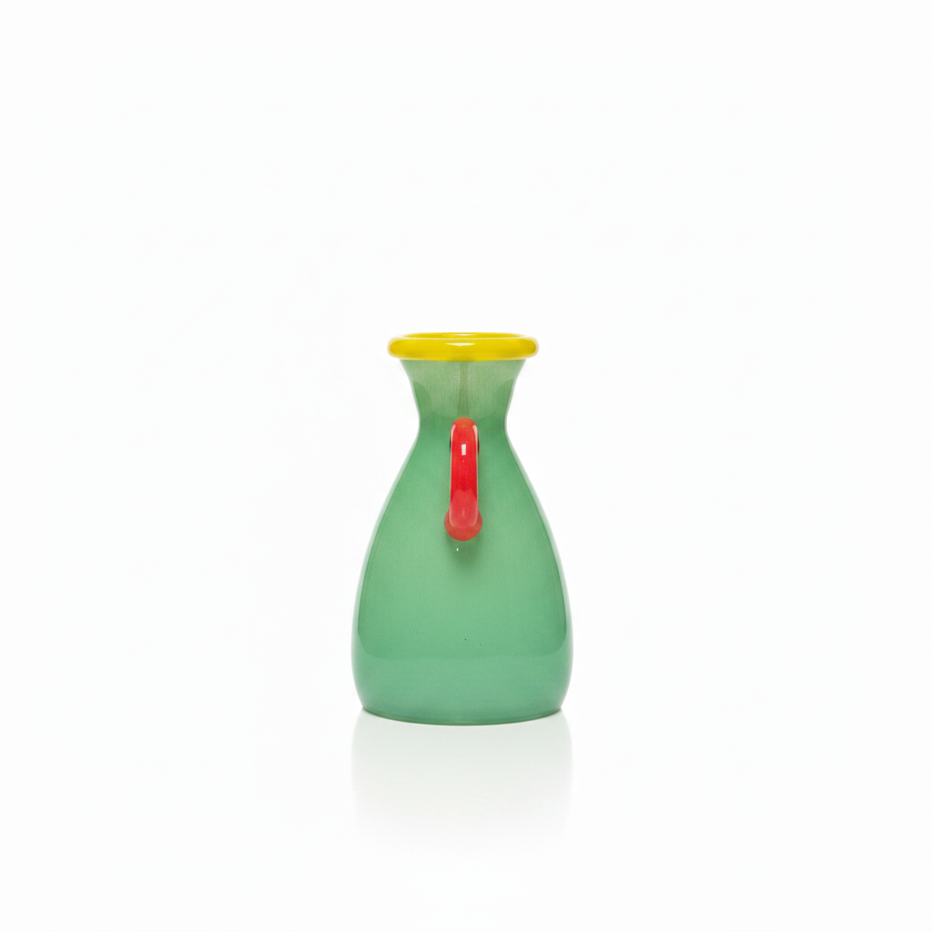 Mint Green Glass Vase