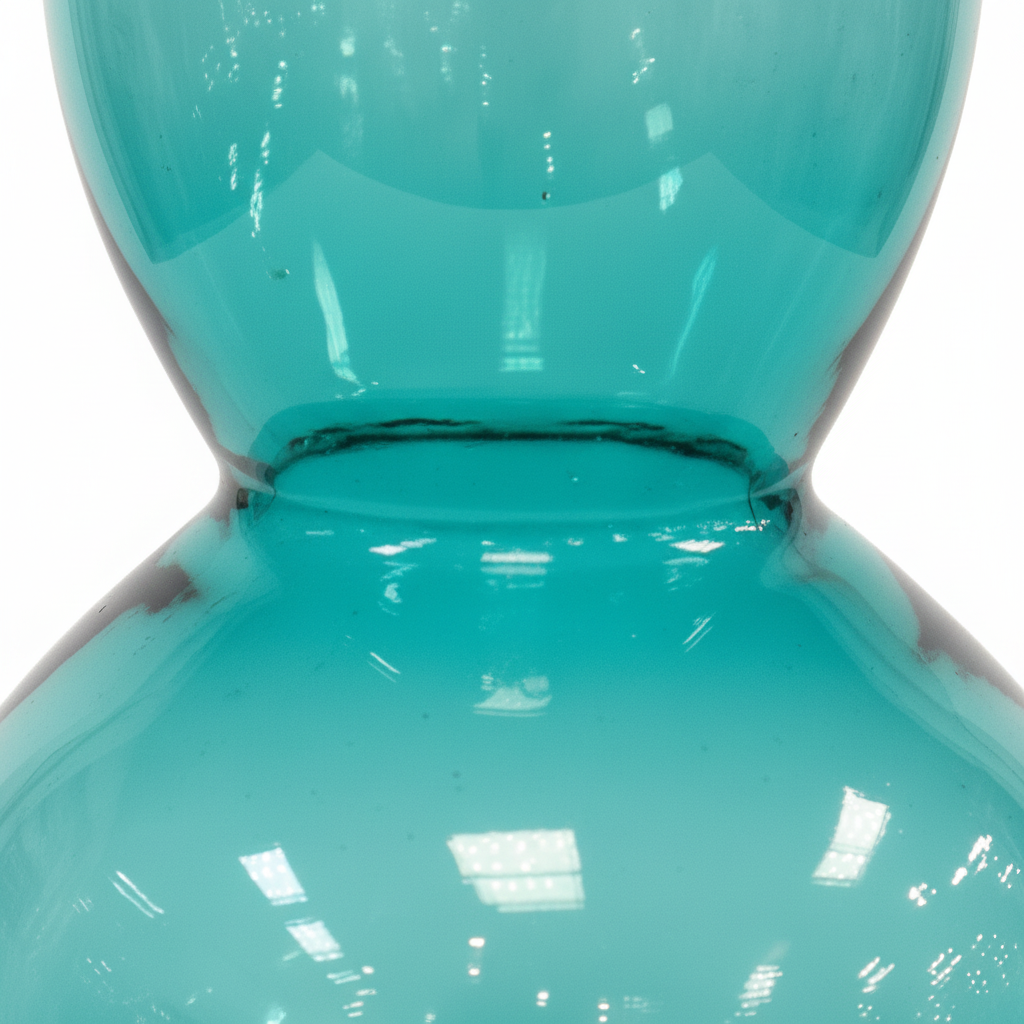 Emerald Glass Double Bubble Vase