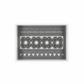 Geometric Grey Wood Tray