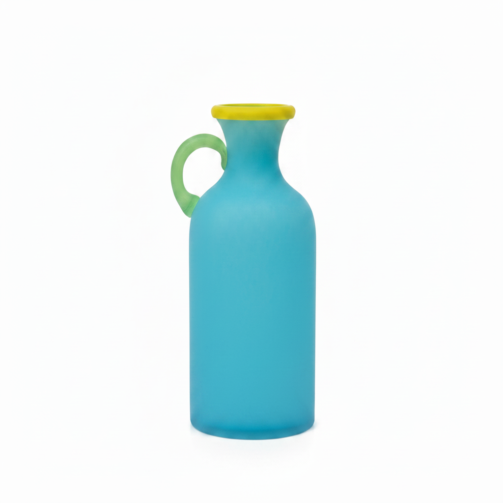 Sky Blue Glass Vase