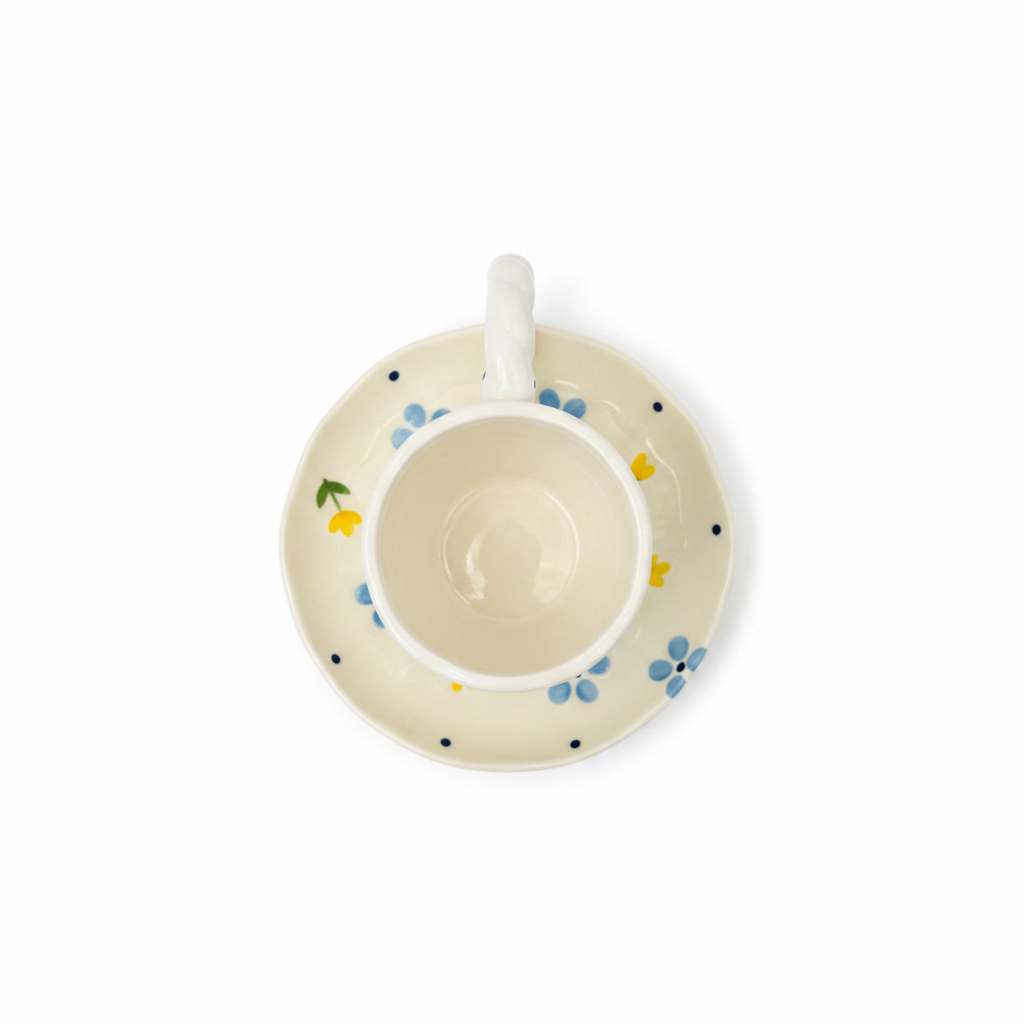 Floral Cloud Mug & Saucer 250ml