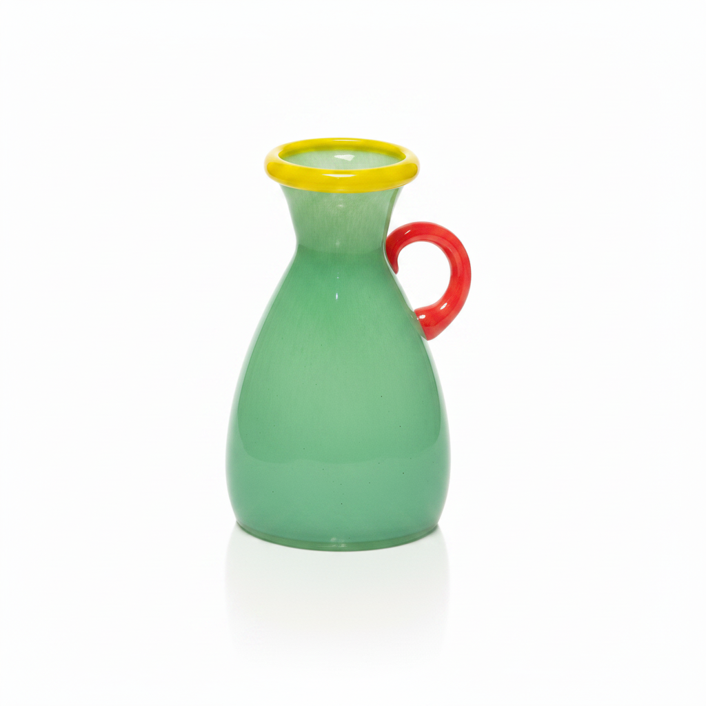 Mint Green Glass Vase