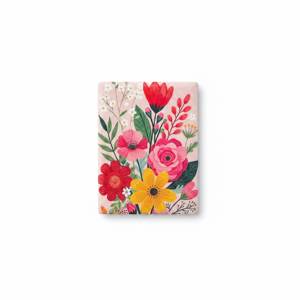 Rectangle Flowers coaster