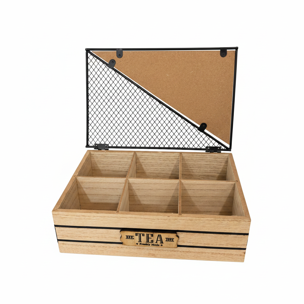 Tea Time Wooden tea Box