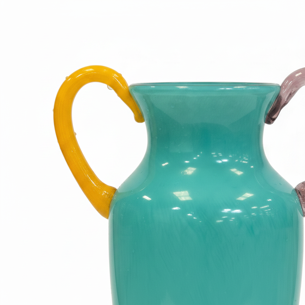 Classic Turquoise Glass Vase