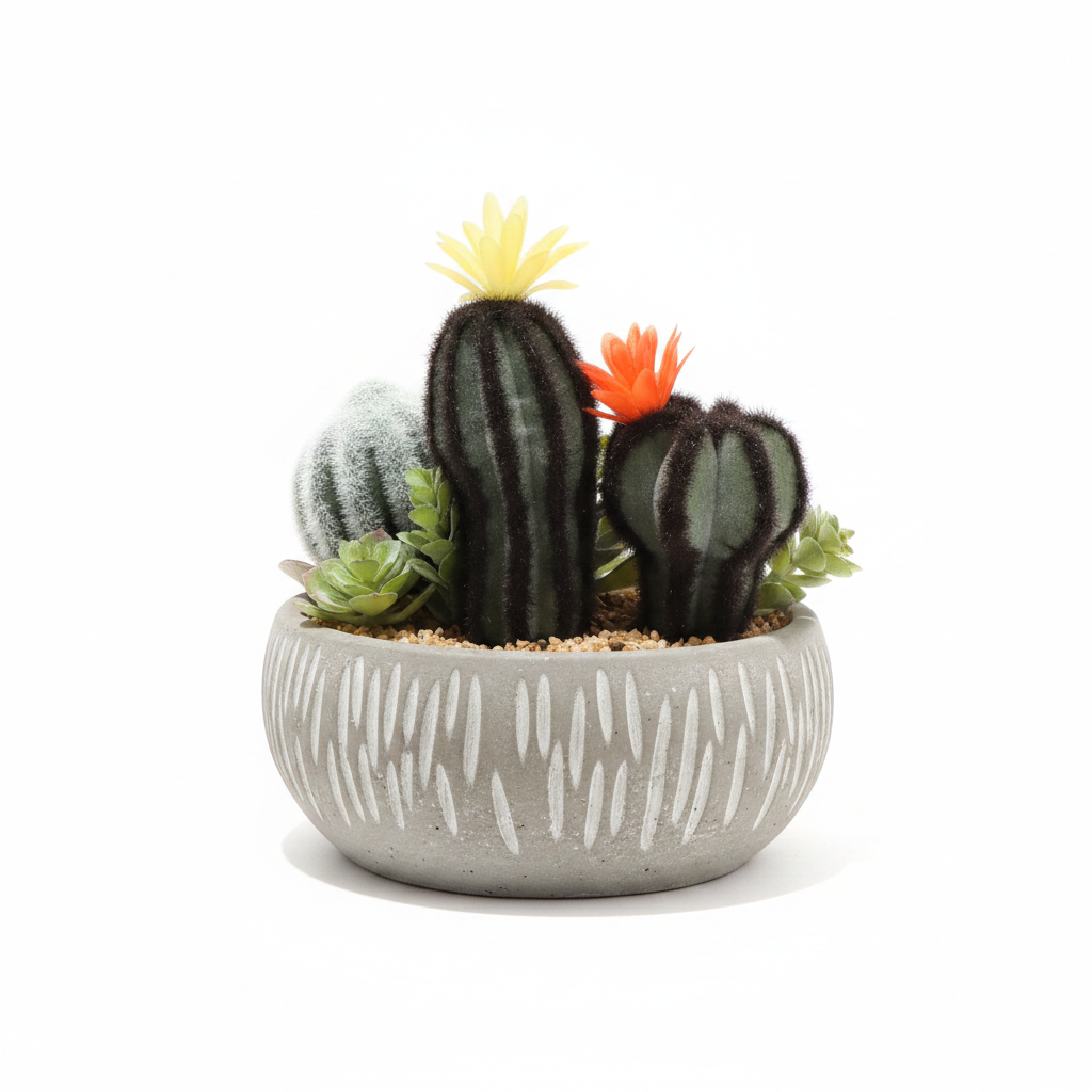 Artificial Cactus & Succulent Garden