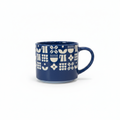 Indigo Boho Mug - White Background